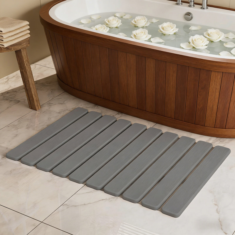 Tapis de séchage en pierre pliable, terre de diatomées ultra-absorbante, coussin de bain et de cuisine antidérapant, surface à séchage rapide