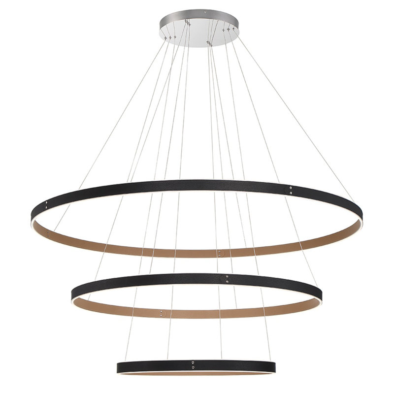 Lustre 1 lumière Verdura, Brun / Noir