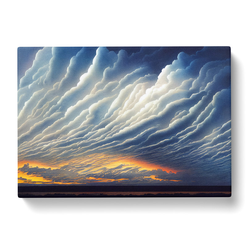 Cloudy Sky Sunrise Vol.2 - Wrapped Canvas, 50cm H x 76cm W x 3cm D