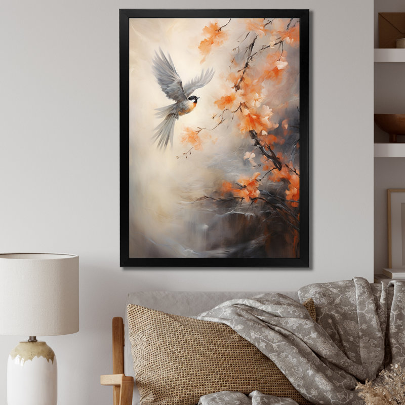 Symphonie aviaire Leca Bird II, Cadre photo noir, H 32 po x l 16 po x P 1 po