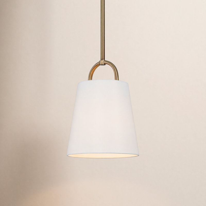 Kipling Elo 1 - Light Cone Pendant, Brass, 13.75" H x 10" W x 10" D