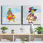 Groovy Chick And Sky - ensemble de 2 peintures-2124406523-2124406503