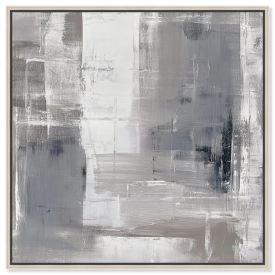 «Silver Symphony II», reproduction d'art sur toile par Art Remedy, cadre argenté, 30 x 30