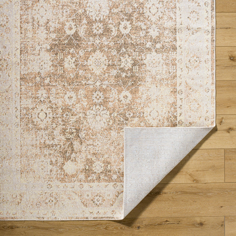 Tapis oriental en polyester tissé à la machine Norene, Rectangle 7 pi 10 po x 10 pi