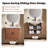 24.13" Wall Mounted Single Bathroom Vanity Set With Sink Top, Faucet And Fluted Design Cabinet-204588208