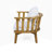 Outdoor Acacia Wood Patio Club Chair