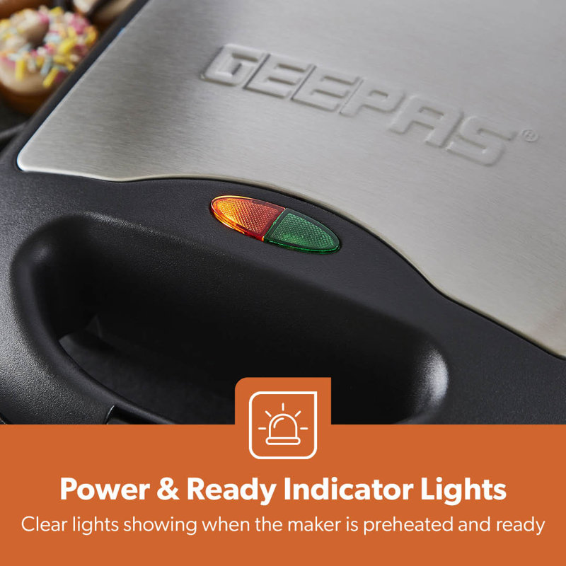 Geepas 750W Doughnut Maker Machine, 8 Hole