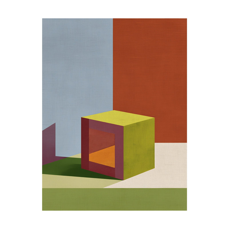 Form and Structure No. 01: Reproduction d'art abstrait géométrique, 30x40 in, White