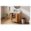 Ensemble de meuble-lavabo tout-en-un 30 po avec lavabo en céramique - portes et tiroir à fermeture en douceur, armoire à grain de bois en chêne naturel