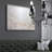 Silver Pellets Textured Glitter Hand Painted Canvas Wall Art with Silver Foil by Martin Edwards