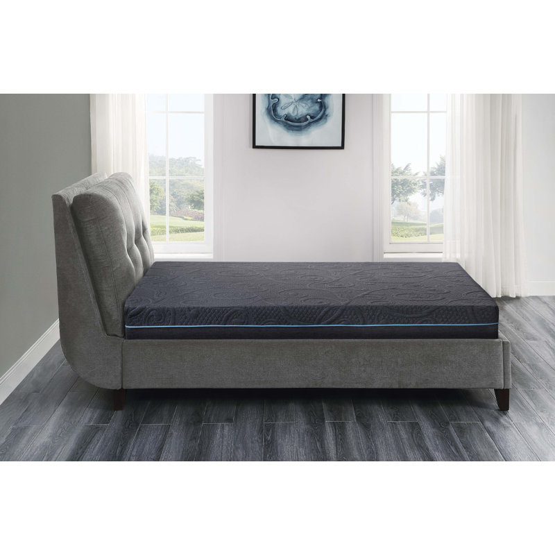 8-Inch Twin Hybrid Mattress With Gel-Infused Memory Foam, Firm Support, Breathable Cover, And Pocketed Coils For Pressure Relief And Motion Isolation.