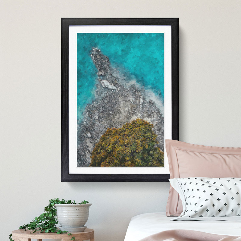 Pulau Rebak Kechil In Langkawi - Single Picture Frame Print on MDF, 33cm H x 24cm W x 2cm D, Black Framed