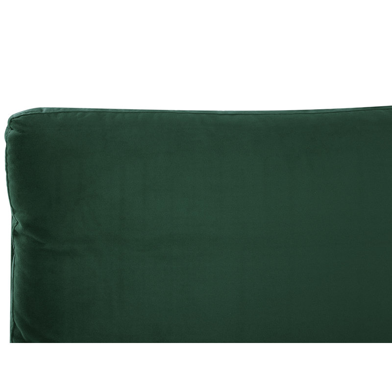 Rupendra Upholstered Bed, Green, European Double (140 x 200cm)