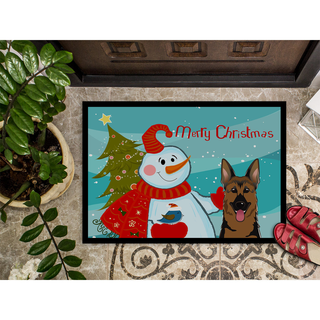 Soumakis Non-Slip Christmas Outdoor Doormat The Holiday Aisle® Mat 