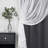 Fortuna Brockham Solid Tulle Overlay Room Darkening Grommet Curtain Panels-1636279432-1636324683