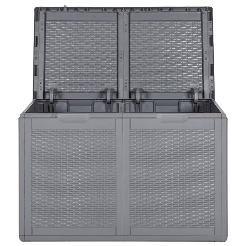 Rosalind Wheeler Cutaio 80.5cm W 180L Water Resistant Polypropylene Deck Box in Grey