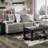 Phoenix-Rose Upholstered 95 " Microfiber / Microsuede Sofa