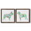 Tapisserie «French Bull», ensemble de 2 peintures sur toile encadrées-176249168-176249182