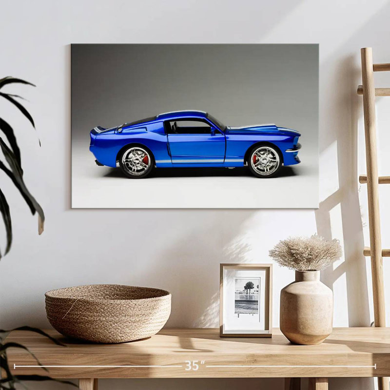 Voiture de sport Mehar Old Blue, H 8 po x l 12 po