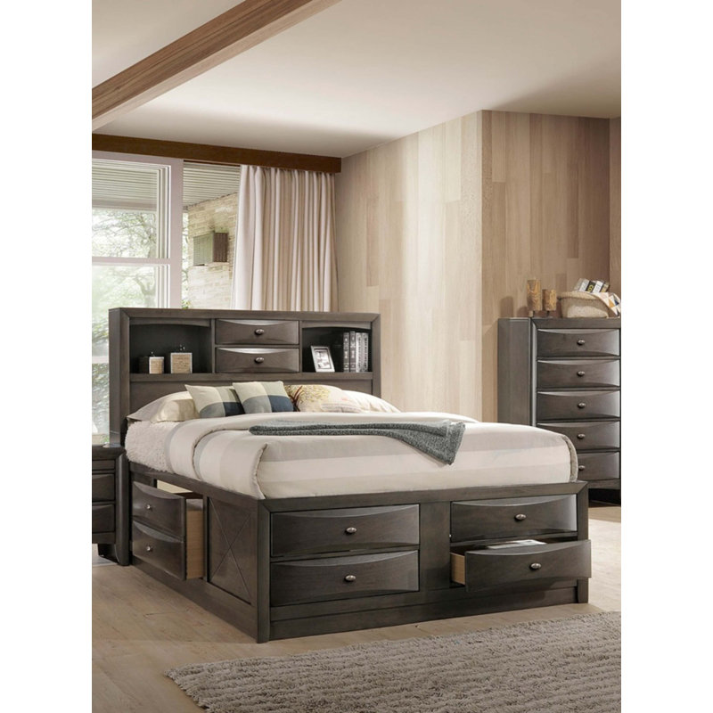 Contemporary Eastern King Size Bed, King