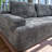 Scandinavian Style Grey Four Seat Compression Sofa
