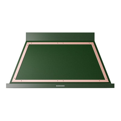 ILVE Nostalgie II Series 48 in. Wall Mount Range Hood with 850 CFM Airflow (Emerald Green)