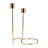 Modern Wire Double Taper Candle Holder – Minimalist Decorative Accent for Dining Table or Shelf, 8"-89117361