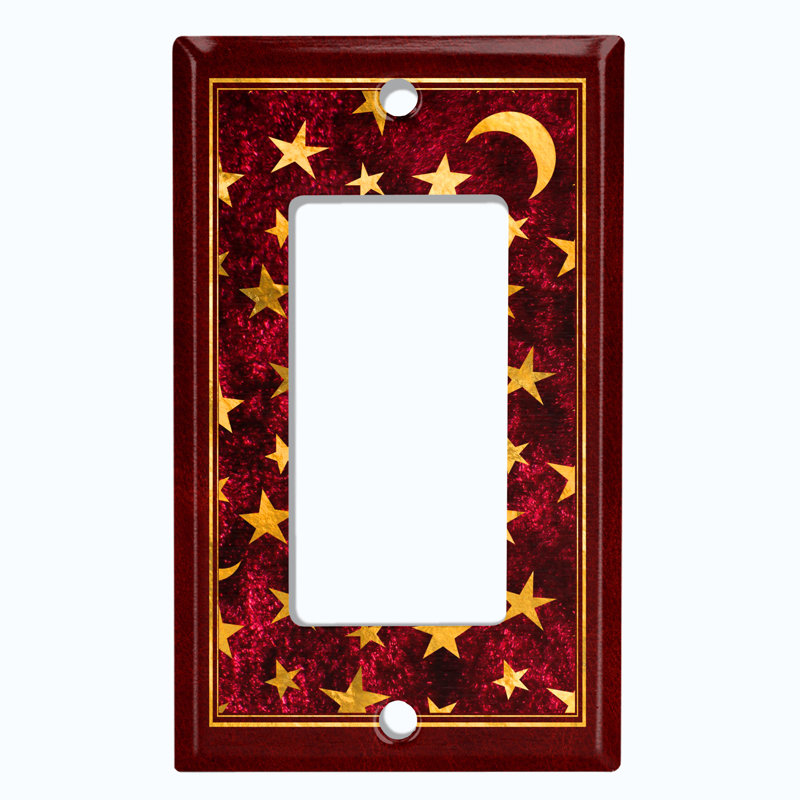Plaque murale d'interrupteur à bascule Night Star Moon