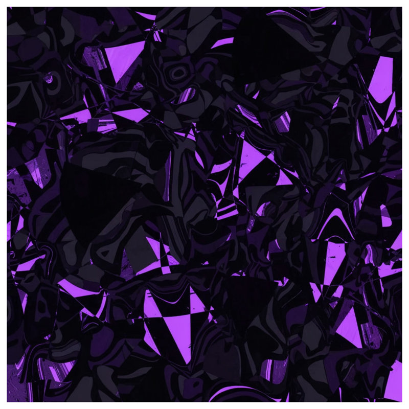 Rideaux de douche abstraits violets extra longs, 70in W x 84in H