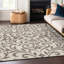 Tapis intérieur / extérieur en polyester tissé à la machine mâle Grayk-95998884
