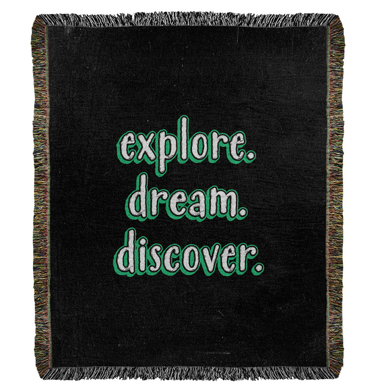 Hand Woven Throw Blanket, 80" L x 60" W, Green