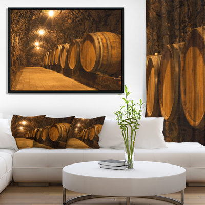 " Oak Barrels In The Tunnel "