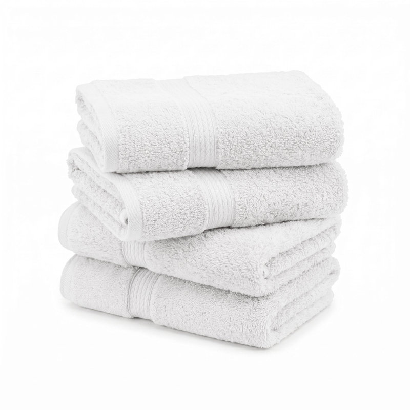 Coton luxueux et hautement absorbant Renata, Blanc