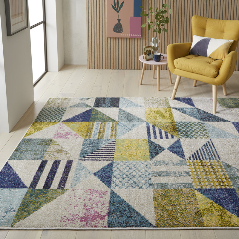 Geometric Area Rug, Rectangle 160 x 220cm