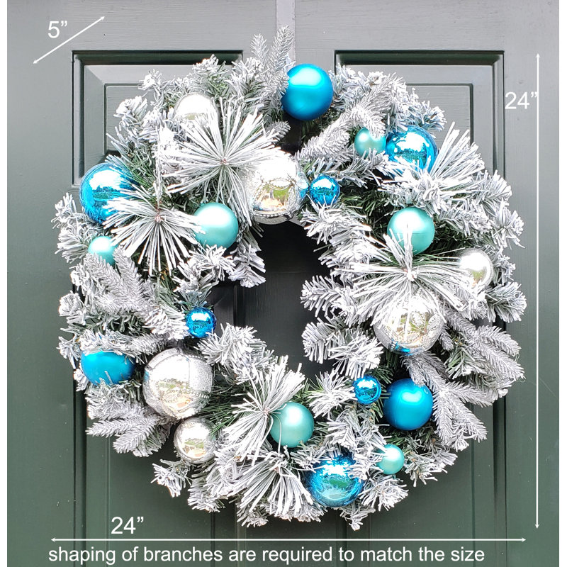 The Holiday Aisle® Christmas Ornaments Polyvinyl Chloride Wreath ...