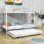 Lit superposé simple au-dessus d'un lit simple en métal avec lit gigogne-1634249124