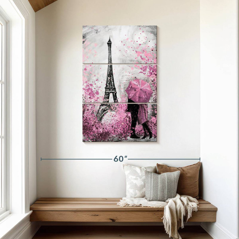 Nicci Paris Pink Bloom Pop, 45" H x 28" W