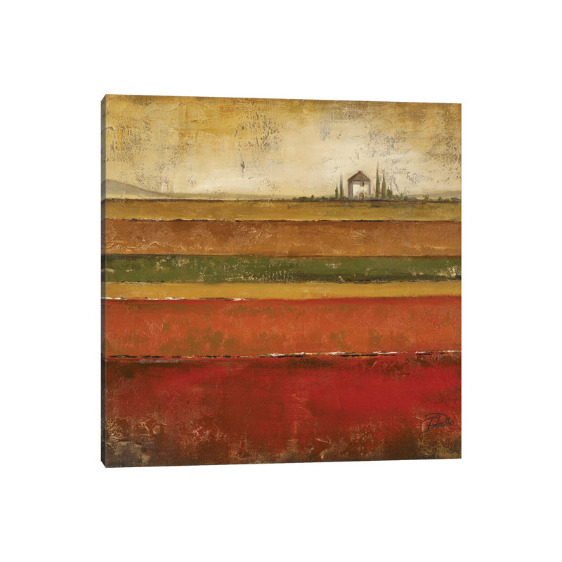 "Tuscany I" par Patricia Pinto, impression d’art graphique, Toile tendue, Pas de tapis, H 37 po x l 37 po x P 1,5 po