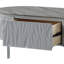 Table basse grise ultrabrillante avec rangement fonctionnel et look élégant pour l'espace de vie