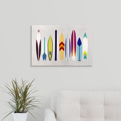 « surf on through », impression sur toile