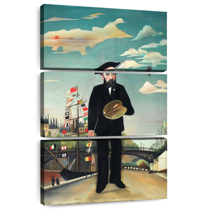 Leisha Myself Portrait Landscape 1890, 50" H x 32" W