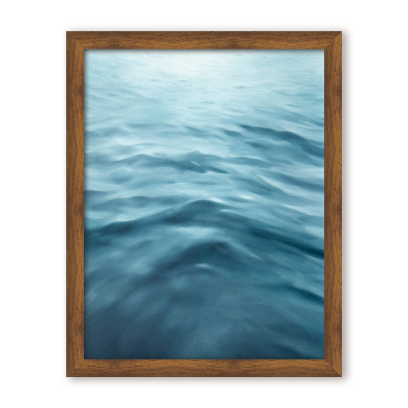 Coastal Retreat  Underwater Clouds XXI - Floater Frame Print on Canvas, Brown, 20" H x 16" W x 1.125" D, Framed Print