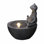 Meditating Frog Fountain with LED Lights