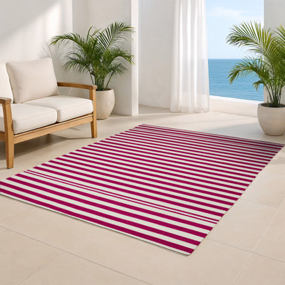 Tapis intérieur / extérieur beige HorizontalStripes