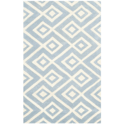Huth Geometric Wool Hand Woven Area Rug