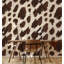 Papier peint peau de vache brune