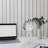 Analogue Battery Tabletop Clock White