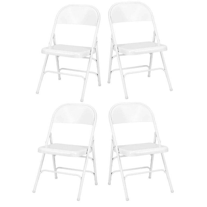 Metal Folding Chair - by Chivari, White