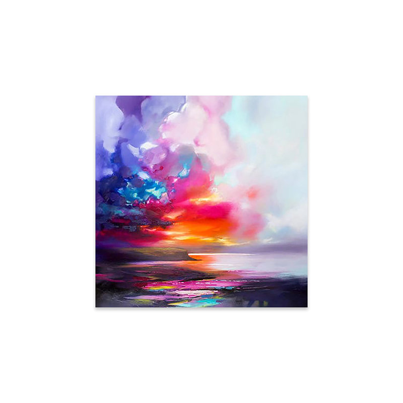 «Diffusion II» par Scott Naismith - peinture sans cadre, H 24 po x l 24 po x P 0,25 po