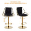 Bengiman Swivel Upholstered Velvet Adjustable Height Bar Stool-1578777035-1578777079
